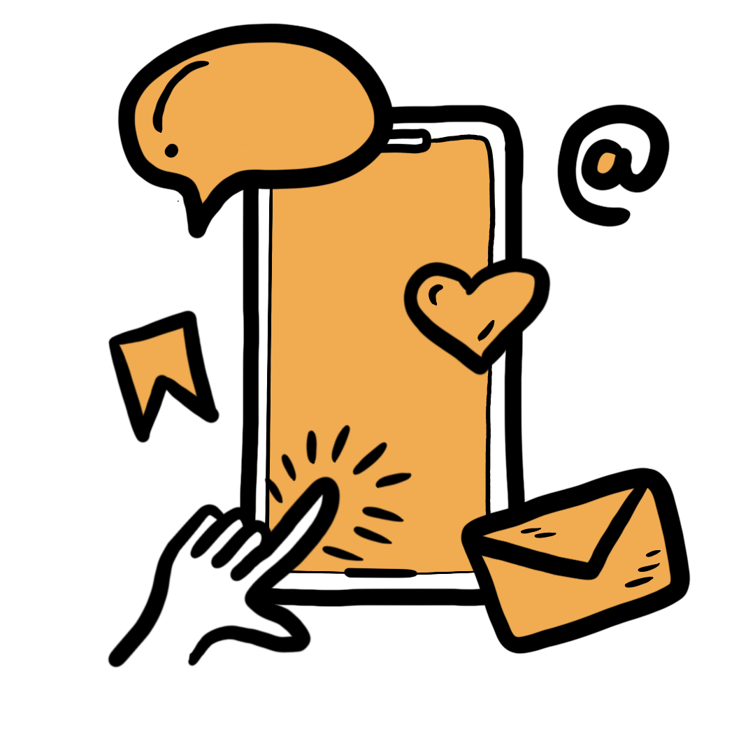 Ein Handy mit einer Hand, das auf den Bildschirm tippt